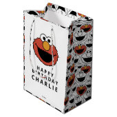 Sesame Street | Elmo - First Birthday Medium Gift  Medium Cadeauzakje (Achterkant Gekanteld)