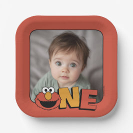 Sesame Street | Elmo - First Birthday Paper Plates Papieren Bordje