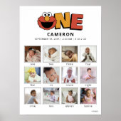 Sesame Street | Elmo First Birthday Poster (Devant)