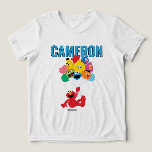 Sesame Street | Elmo & Pals Birthday Tri-Blend Shirt (Design voorkant)