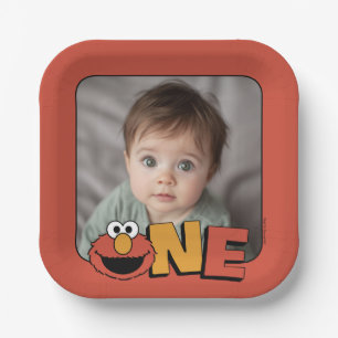 Sesame Street   Elmo - Papieren bordjes voor de ee