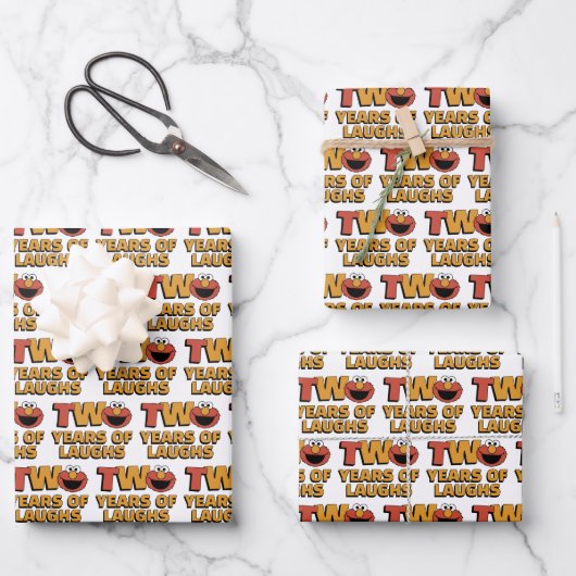 Sesame Street | Elmo - Second Birthday Inpakpapier Vel (Voorkant)