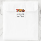 Sesame Street | Elmo - Second Birthday Thank You S Vierkante Sticker (Tas)