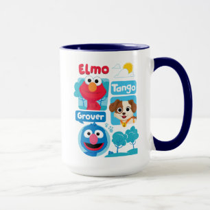 Sesame Street Elmo, Tango, & Grover Park Grafisc Mok