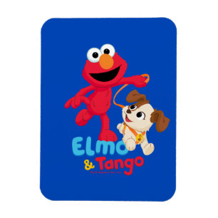 Sesame Street   Elmo & Tango hardlopen Magneet