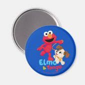 Sesame Street | Elmo & Tango hardlopen Magneet (Voorkant / Achterkant)