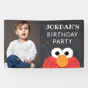 Sesame Street Elmo Verjaardags Krijtbord Spandoek