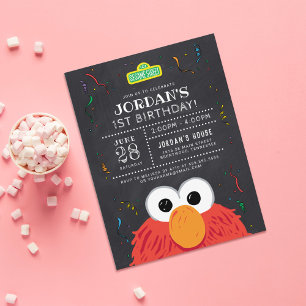 Sesame Street   Elmo Verjaardags Schoolbord Briefkaart