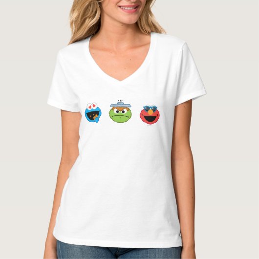 Sesame Street Emoji Pals T-shirt (Voorkant)