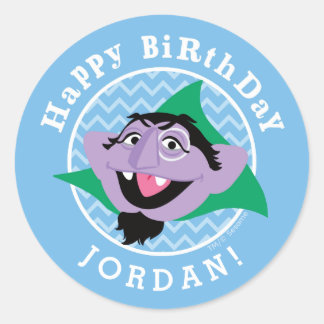 Sesame Street | Graaf von Graaf Verjaardag Ronde Sticker