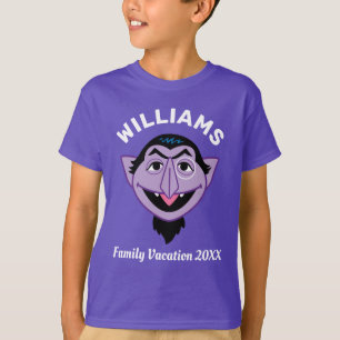 Sesame Street Graaf Von Telluriet Familie Vakant T-shirt