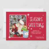 Sesame Street | Groeten van Oscar Season's - Foto Feestdagenkaart (Voorkant)