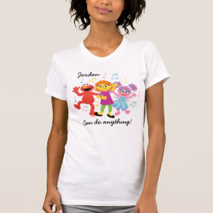 Sesame Street   Julia, Elmo & Abby dansen T-shirt