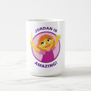Sesame Street   Julia Holding Feather Koffiemok