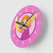 Sesame Street | Julia Holding Feather Ronde Klok (Hoek)