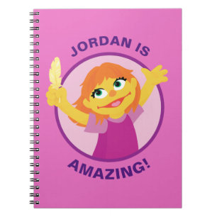 Sesame Street   Julia houdt een veer vast Notitieboek