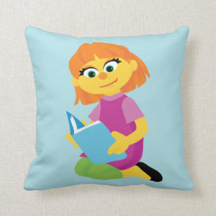 Sesame Street   Julia leest een boek Kussen