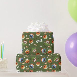 Sesame Street Kamperen is leuker met vrienden Cadeaupapier