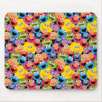 Sesame Street Karakter Gezichten Patroon