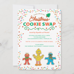 Sesame Street Kerst Koekjes Wisselen Feestdagenkaart