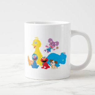 Sesame Street Kleurrijke Sesame Street-vrienden Extra Grote Beker