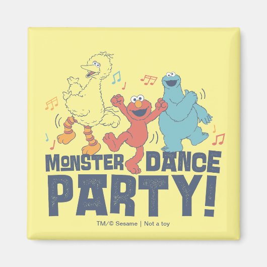 Sesame Street | Monster Dance Feest Magneet (Voorkant)