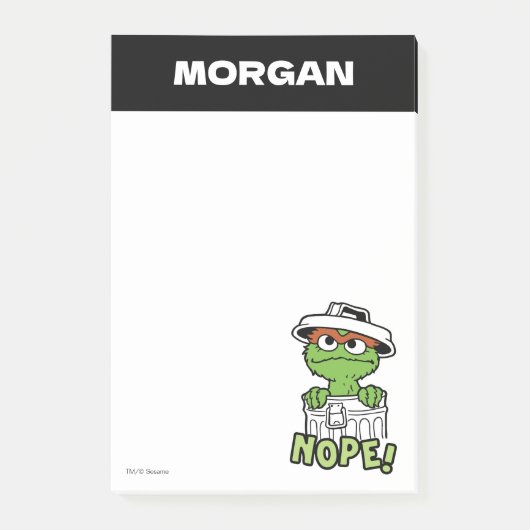 Sesame Street | Oscar de Grouch | Naam toevoegen Post-it® Notes (Voorkant)