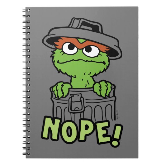 Sesame Street | Oscar de Gruzel niet! Notitieboek (Voorkant)