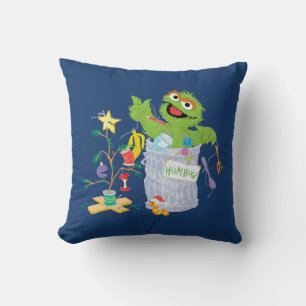 Sesame Street Oscar - Kerstboom Kussen