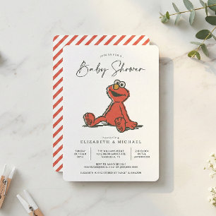 Sesame Street Oude Elmo Baby Shower Kaart