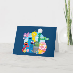 Sesame Street Paaseieren zoeken Feestdagen Kaart