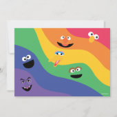 Sesame Street Pals Arc-en-ciel Invitation d'annive (Devant)
