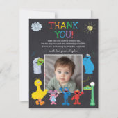 Sesame Street Pals Chalkboard Arc-en-ciel Merci (Devant)