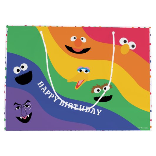 Sesame Street Pals Rainbow Cadeau Sac (Dos)