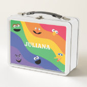 Sesame Street Pals Rainbow Metal Lunchbox (Devant)