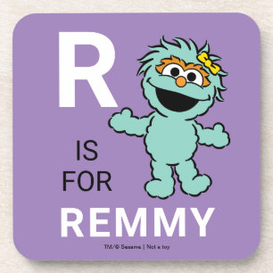 Sesame Street R is voor Rosita Voeg je naam to Bier Onderzetter