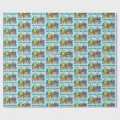 Sesame Street | Rainbow Wave Cadeaupapier (Vlak)