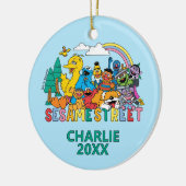 Sesame Street | Rainbow Wave Keramisch Ornament (Links)