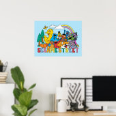 Sesame Street | Rainbow Wave Poster (Thuiskantoor)