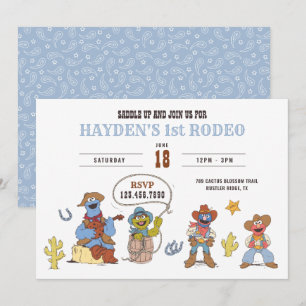 Sesame Street Rodeo Cowboy Verjaardag Kaart