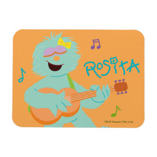 Sesame Street Rosita Gitaar Spelen Magneet