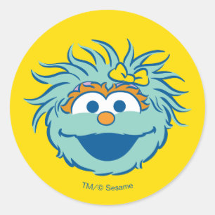 Sesame Street   Rosita Lachen Ronde Sticker