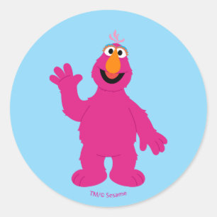 Sesame Street Telly Monster Ronde Sticker