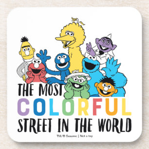 Sesame Street The Most Colorful Street Bier Onderzetter