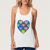 Sesame Street Valentijn Hearts Pattern Tanktop (Voorkant)