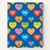Sesame Street Valentijnshartjes Patroon Notitieboek (Achterkant)