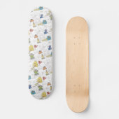 Sesame Street Vintage Comic Pattern Skateboard (Voorkant)