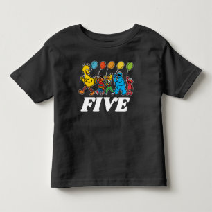 Sesame Street-vrienden   5e verjaardag ballonnen p Kinder Shirts