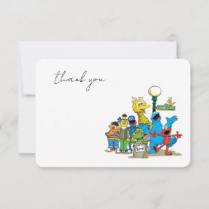 Sesame Street-vrienden babyshower dankjewel Kaart