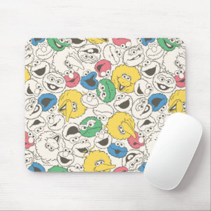 Sesame Street-vrienden Big Head Core-patroon Muismat